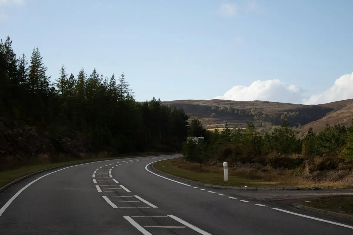 Group of travellers exploring the Scottish Highlands together